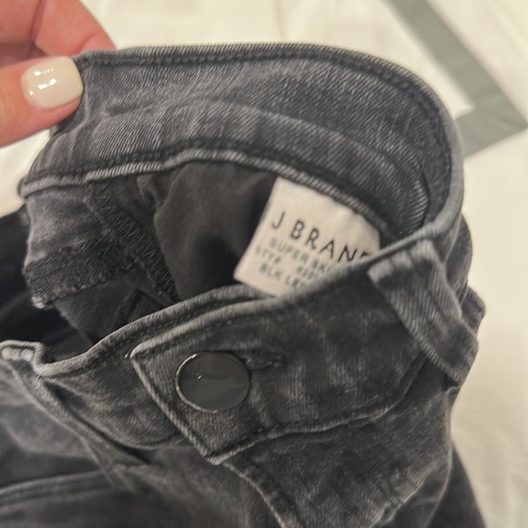 J Brand super skinny black leopard jeans - Picture 4 of 6